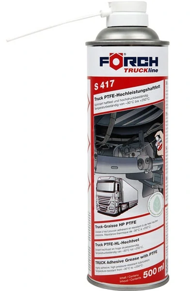 Vysoce výkonný přilnavý tuk PTFE FÖRCH S417 TRUCKline 500ml